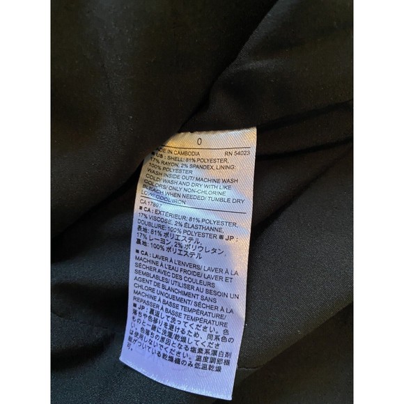 Banana Republic Tank Top Women Size 0 White Black Polka Dot Sleeveless Back Zip - Picture 7 of 9